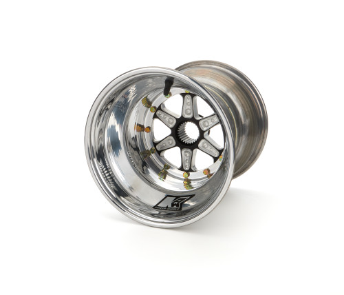 Wheel - 10 x 10 in - 4.000 in Backspace - 27 Spline - Aluminum - Polished - Each