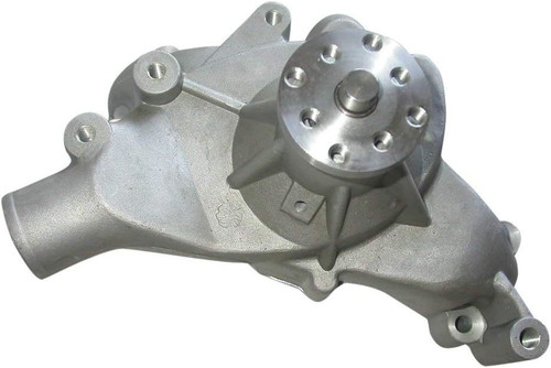 Water Pump - Mechanical - Long Design - Aluminum - Satin - Big Block Chevy - Each