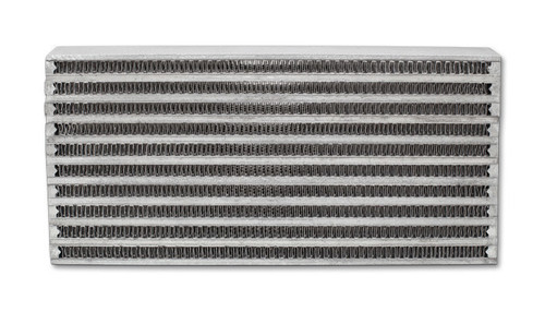 Fluid Cooler Core - 6 x 10 x 2 in - Plate and Fin Type - Aluminum - Natural - Each