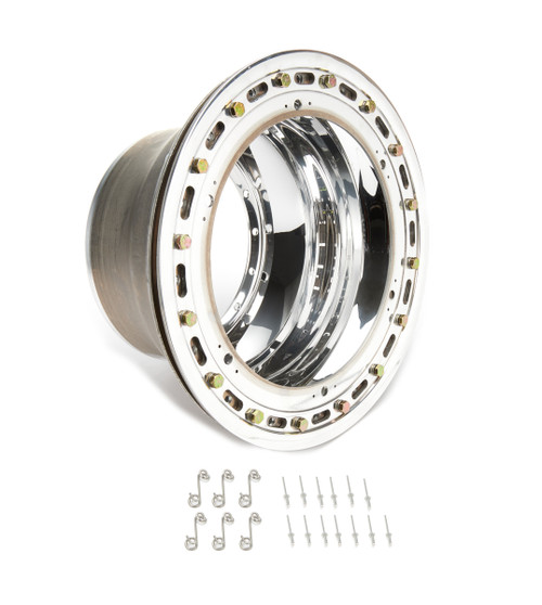 Wheel Shell - Outer - 15 x 8.25 in - Beadlock - Aluminum - Polished - Each Wheel Shell - Outer - 15 x 8.25 in - Beadlock - Aluminum - Polished - Each
