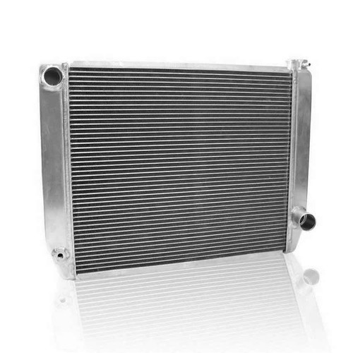 Radiator - ClassicCool - 26 in W x 19 in H x 3 in D - Driver Side Inlet - Passenger Side Outlet - Aluminum - Natural - Each