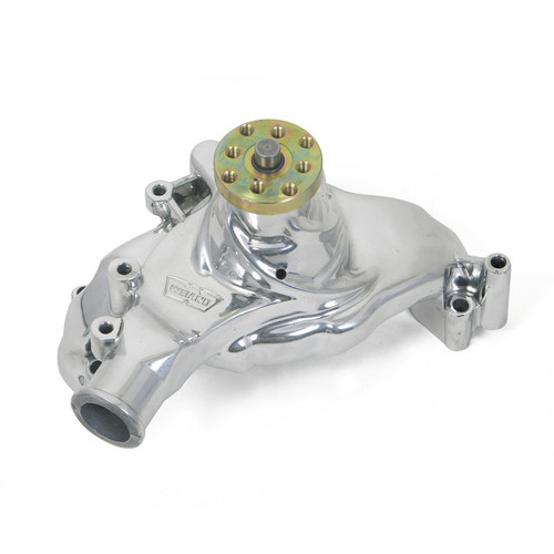 Water Pump - Mechanical - Action Plus - 5/8 in Pilot - Long Design - Aluminum - Polished - Big Block Chevy - Each Water Pump - Mechanical - Action Plus - 5/8 in Pilot - Long Design - Aluminum - Polished - Big Block Chevy - Each