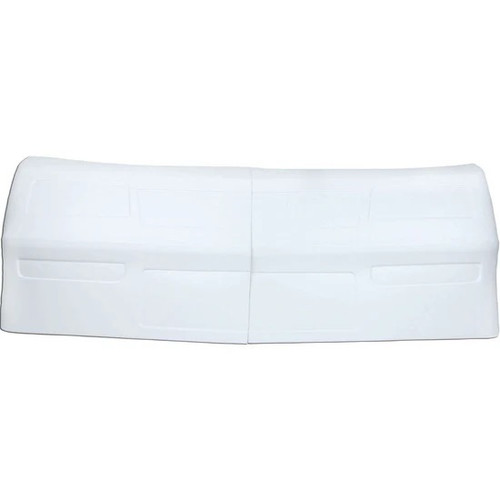 Nose - MD3 - 2-Piece Complete - Plastic - White - Chevy Monte Carlo 1988 - Street Stock - Kit