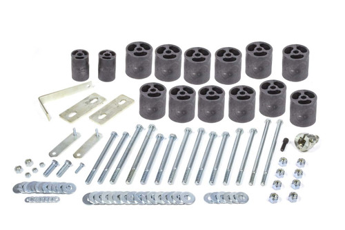 Body Lift - 3 in Lift - Front Bumper Brackets - Hardware Included - Nylon / Steel - Black / Zinc Oxide - Gas - Ford Fullsize Truck 1992-97 - Kit Body Lift - 3 in Lift - Front Bumper Brackets - Hardware Included - Nylon / Steel - Black / Zinc Oxide - Gas - Ford Fullsize Truck 1992-97 - Kit