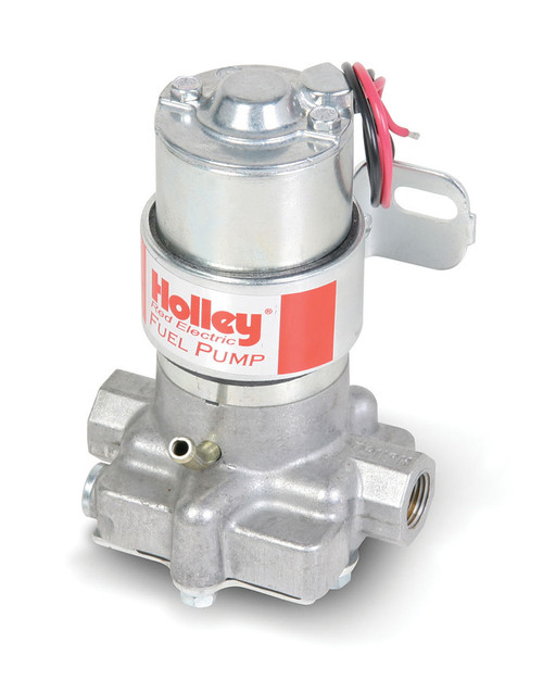 Fuel Pump - Marine Red - Electric - In-Line - 71 gph at 4 psi - 3/8 in NPT Female Inlet / Outlet - Silver - Gas - Each