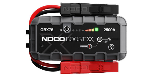 Portable Battery - Boost X - Lithium-ion - 2500 amps - 12V - 2 USB Ports - 12 in Clamp-On Cables Included - Kit