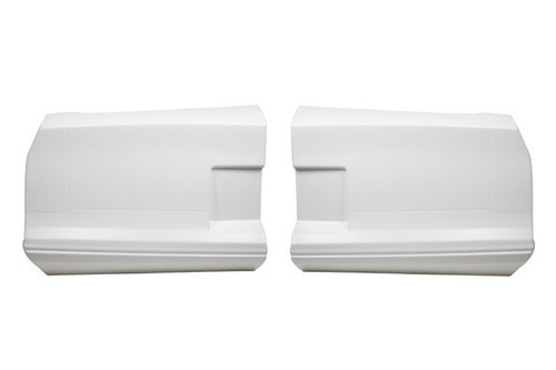 Bumper Cover - MD3 - 2-Piece Complete - Rear - Plastic - White - Chevy Monte Carlo 1988 - Kit