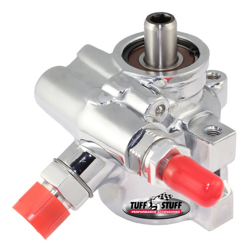 Power Steering Pump - GM Type 2 - 3 gpm - 1200 psi - Aluminum - Chrome - Universal - Each