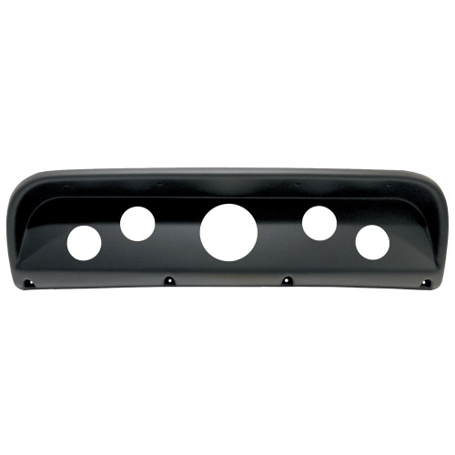 Dash Panel - Direct-Fit - Four 2-1/16 in Holes - One 3-3/8 in Hole - Plastic - Black - Ford Compact Truck 1967-72 - Each