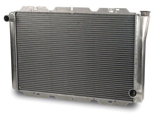 Radiator - 32 in W x 21 in H x 3 in D - Driver Side Inlet - Passenger Side Outlet - Aluminum - Natural - Each