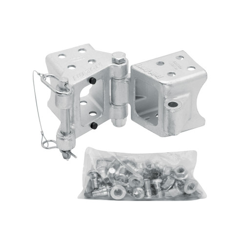 Trailer Tongue Conversion Kit - 7500 lb Capacity - Bolt-On - Fold-Away - Mounting Hardware Included - Steel - Zinc Plated - Kit