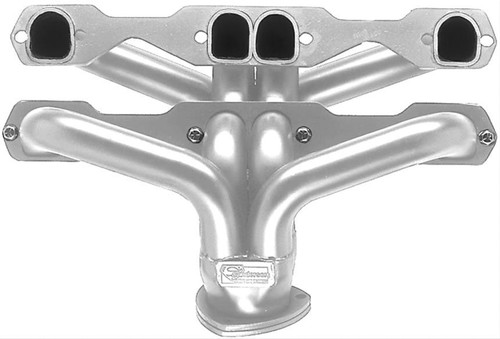 Headers - Block Hugger - 1-5/8 in Primary - 3 in Collector - Steel - Natural - Small Block Chevy - Street Rod - Pair