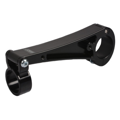 Steering Column Bracket - Adjustable - Clamp-On - 1-3/4 in Diameter Tube - Collapsible Shaft - Aluminum - Black Anodized - Each