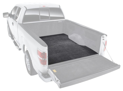 Bed Mat - BedRug Classic Bed Mat - Padded - Hook and Loop Fastener - Composite - Gray - No Liner / Spray-On - 6 ft 6 in Bed - Ford Fullsize Truck 2004-14 - Each