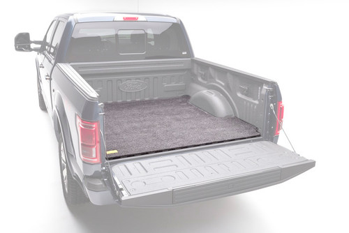 Bed Mat - BedRug Classic Bed Mat - Padded - Hook and Loop Fastener - Composite - Gray - No Liner / Spray-On Liner - 8 ft Bed - Ford Fullsize Truck 2017-19 - Each