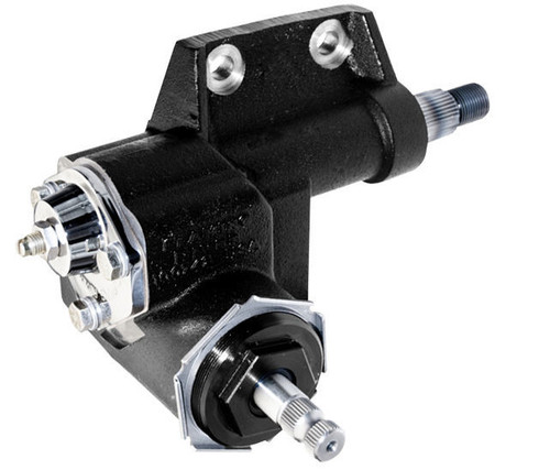 Steering Box - Manual - 16 to 1 Ratio - Iron - Black Paint - Mopar A-Body / B-Body / C-Body / E-Body 1966-79 - Each