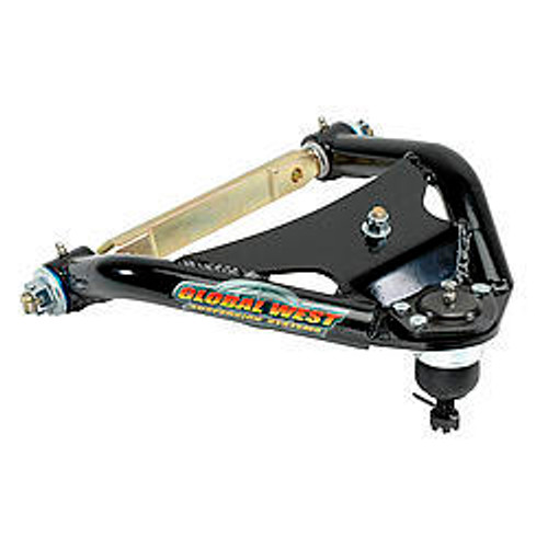 Control Arm - G-Plus - Tubular - Upper - Aluminum / Plastic Bushings - Steel - Black Powder Coat - GM A-Body 1964-72 - Pair