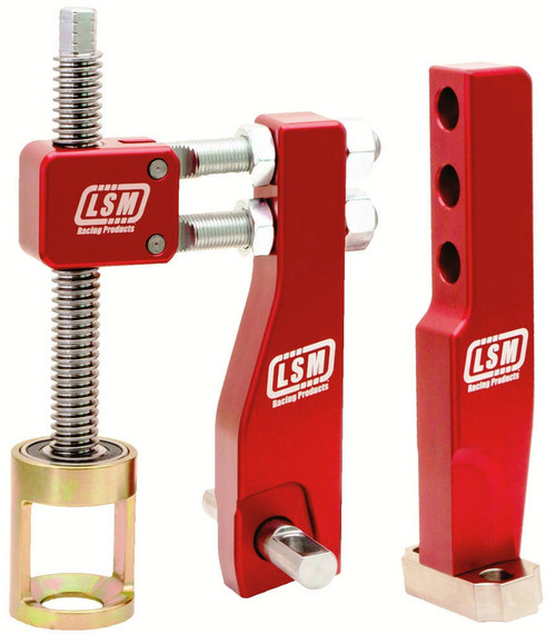 Valve Spring Compressor - Head-On - Shaft Mount - Aluminum - Red Anodized - Dart Big Chief - Kit