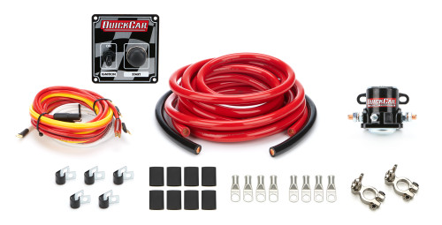 Wiring Kit - Ignition / Battery - Heavy Duty - Battery Cable / Solenoid / Checkered Switch Panel / Terminals - 2 Gauge - Kit