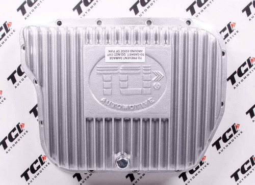 Transmission Pan - Deep Sump - Finned - Adds 2.0 qt Capacity - Aluminum - Natural - Torqueflite 727 - Kit