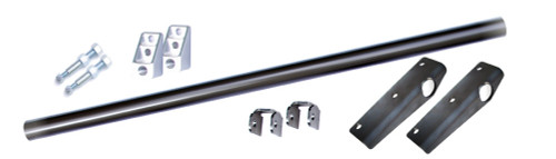 Rear Shock Crossmember - Weld-On - Upper - Brackets / Hardware Included - Steel - Natural - Kit