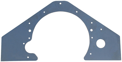 Motor Plate - Mid - 1/4 in Thick - Aluminum - Natural - GM V8 - Each