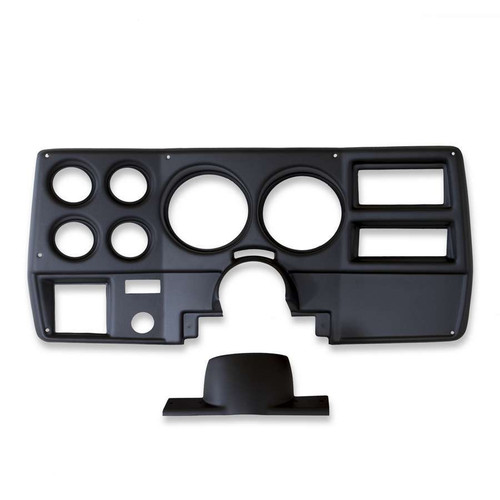 Dash Panel - Gauge Works - Four 2-1/16 in Holes - Two 5 in Holes - Plastic - Black - GM Fullsize SUV / Truck 1973-83 - Each