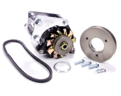 Alternator Kit - Pro Series - CS121 - Snug Mount - Block Mount - 100 amps Alternator / Belt / Bracket / Pulleys - Aluminum Case - Big Block Chevy - Kit