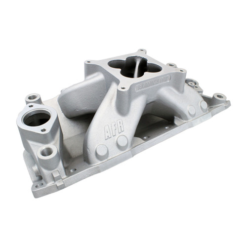 Intake Manifold - Eliminator Race - Square Bore - Single Plane - Aluminum - Natural - Small Block Chevy - Each