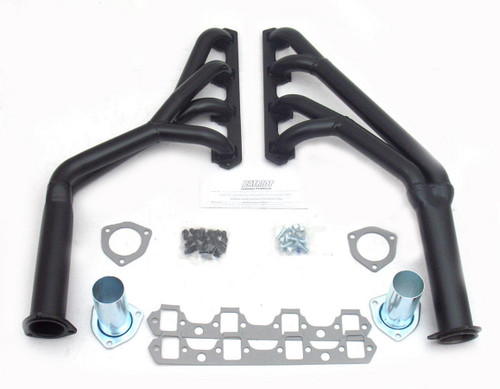 Headers - Full Length - 1-1/2 to 1-3/4 in Primary - 3-1/2 in Collector - Steel - Natural - Small Block Ford - Ford Mustang 1964-70 - Pair