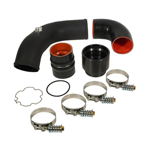 Intercooler Pipe - Steel - Black Powder Coat - Intercooler Cold Side - Ford Powerstroke - Ford Fullsize Truck 2011-16 - Kit Intercooler Pipe - Steel - Black Powder Coat - Intercooler Cold Side - Ford Powerstroke - Ford Fullsize Truck 2011-16 - Kit