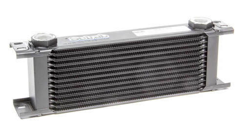 Fluid Cooler - ProLine STD 6 Series - 12.99 x 4.29 x 1.97 in - Plate Type - 22 mm x 1.50 Female Inlet / Outlet - Aluminum - Black Paint - Universal - Each