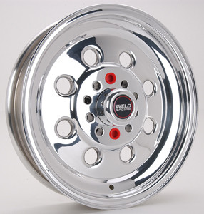 Wheel - Draglite - 15 x 3.5 in - 1.375 in Backspace - 5 x 4.50 / 5 x 4.75 in Bolt Pattern - Aluminum - Polished - Each