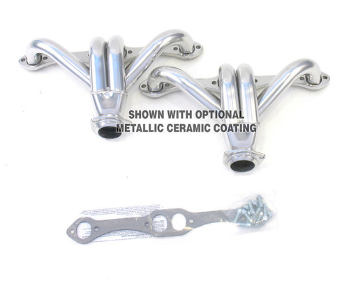 Headers - Tight Tuck - 1-5/8 in Primary - 2-1/2 in Collector - Steel - Natural - Small Block Chevy - Universal - Pair