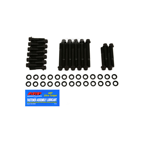 Cylinder Head Bolt Kit - Pro Series - 1/2 in - 12 Point Head - Chromoly - Black Oxide - GM V6 - Kit