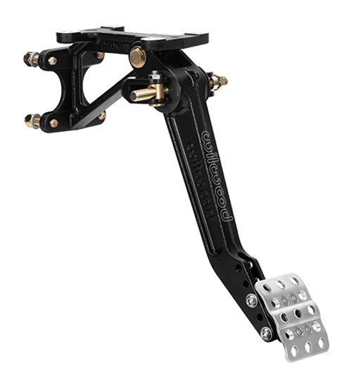 Pedal Assembly - Brake - 6.25-7 to 1 Ratio - 10.97-12.11 in Long - Forward Firewall Mount - Aluminum - Black Paint - Universal - Each