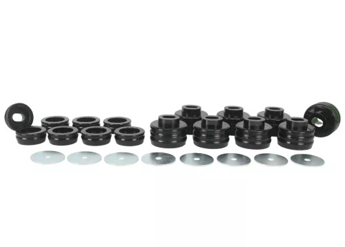 Body Mount Bushing - Radiator Support Bushings Included - Polyurethane - Black - GM Fullsize Truck 1999-2014 - Kit