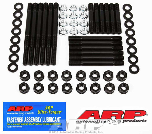 Main Stud Kit - Hex Nuts - 4-Bolt Mains - Chromoly - Black Oxide - Small Block Chevy - Kit
