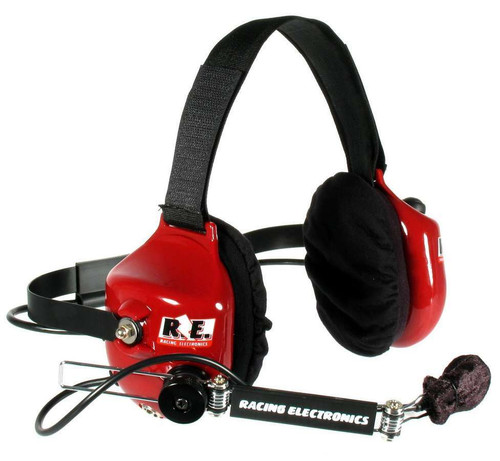 Headset - Legacy Racer - 25db Noise Canceling - Push to Talk Switch - Plastic - Red - Each Headset - Legacy Racer - 25db Noise Canceling - Push to Talk Switch - Plastic - Red - Each