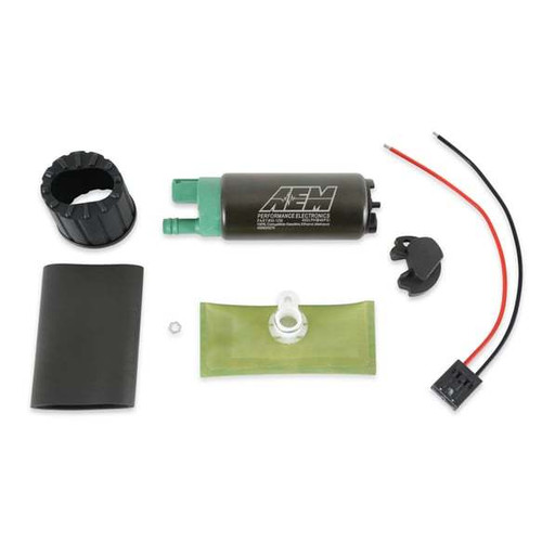 Fuel Pump - High Flow - Electric - In-Tank - 400 lph at 40 psi - 3/8 in Hose Barb Inlet - 3/8 in Hose Barb Outlet - Install Kit - E85 - Kit