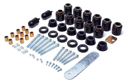Body Lift - 1 in Lift - Bushings / Hardware / Radiator Support / Sleeves - Polyurethane - Black - Jeep Wrangler TJ 1997-2006 - Kit Body Lift - 1 in Lift - Bushings / Hardware / Radiator Support / Sleeves - Polyurethane - Black - Jeep Wrangler TJ 1997-2006 - Kit