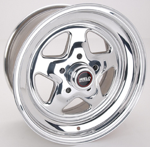 Wheel - Pro Star - 15 x 8 in - 5.500 in Backspace - 5 x 4.50 in Bolt Pattern - Aluminum - Polished - Each