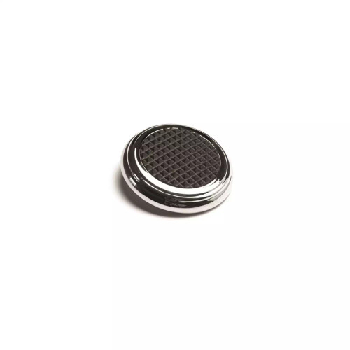 Pedal Pad - Goolsby Lucille Edition - Brake / Clutch - Round - 1/2-20 in Stud and Nut - Billet Aluminum - Chrome - Universal - Each