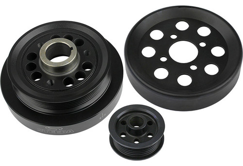 Pulley Kit - Under Drive - 6-Rib Serpentine - Ductile Iron - Black - Ford Modular - Ford Mustang 2001-04 - Kit Pulley Kit - Under Drive - 6-Rib Serpentine - Ductile Iron - Black - Ford Modular - Ford Mustang 2001-04 - Kit