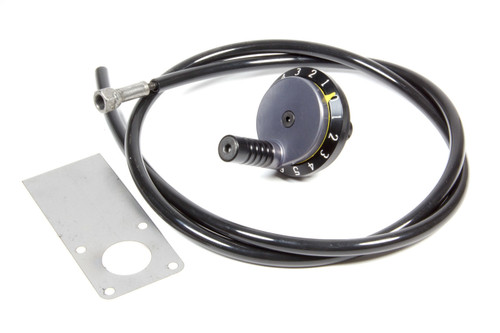 Brake Bias Adjuster - Remote - 3/8-24 in Thread - 4 ft Cable / Housing - Mount Included - Knob Adjuster - Kit