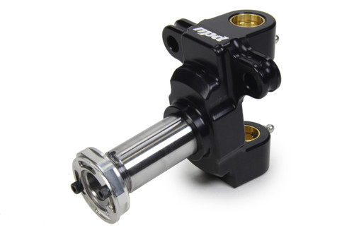 Spindle - Aluminum Body - 10 Degree Steel Snout - Steel Locknut Included - 2 Ear - Aluminum / Steel - Black Anodized / Natural - Midget - Each