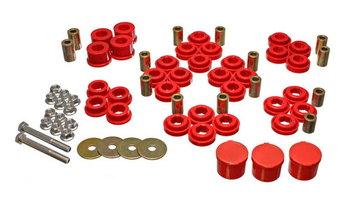 Trailing Arm Bushing - Hyper-Flex - Rear - Polyurethane - Red - Chrysler 300 2005-10 / Dodge Challenger 2008-10 / Dodge Charger 2005-10 - Kit