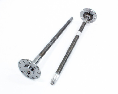 Axle Shaft - 28.438 in Long - 26 Spline Carrier - 5 x 4.75 / 5 x 5 in Bolt Pattern - C-Clip - Steel - Natural - GM 10-Bolt - GM G-Body 1978-81 - Pair