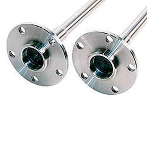 Axle Shaft - 28.438 in Long - 28 Spline Carrier - 5 x 4.75 in Bolt Pattern - C-Clip - Steel - Natural - 8.5 in - GM 10-Bolt - GM G-Body 1982-88 - Pair