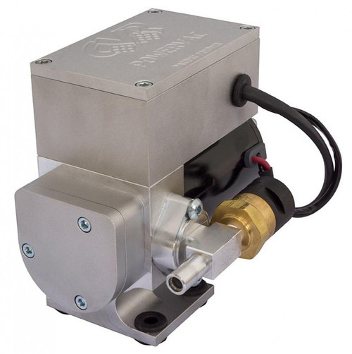 Vacuum Pump - Electric - Regulated - 12V - Aluminum - Clear Anodized - Each
